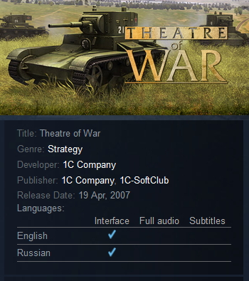 Theatre of War Steam - Click Image to Close